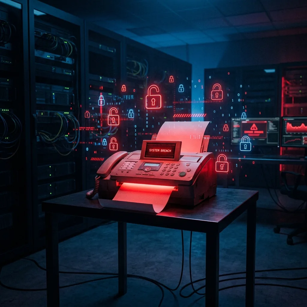 Data breach risks from exposed fax machine trays